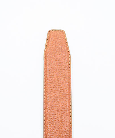 کمربند چرم گاوی ریلی عسلی چاپ دار-2