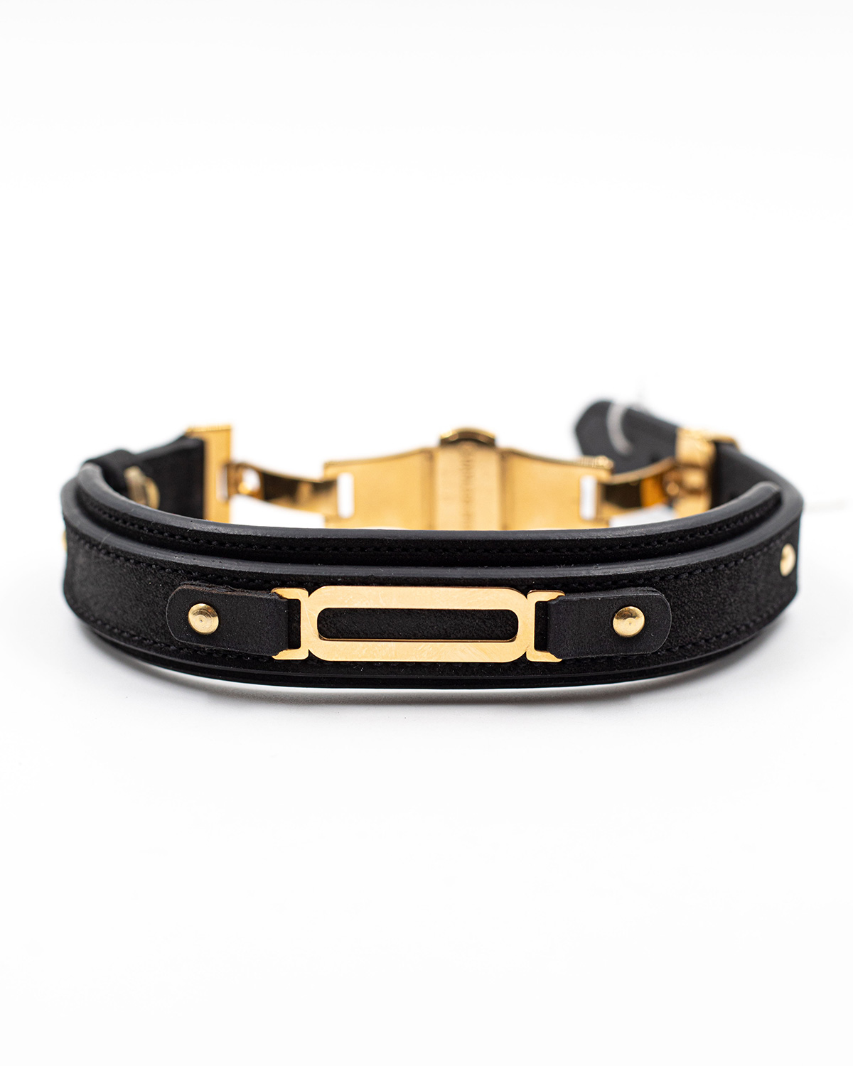 دستبند چرم d100 دوبل هورس مشکی