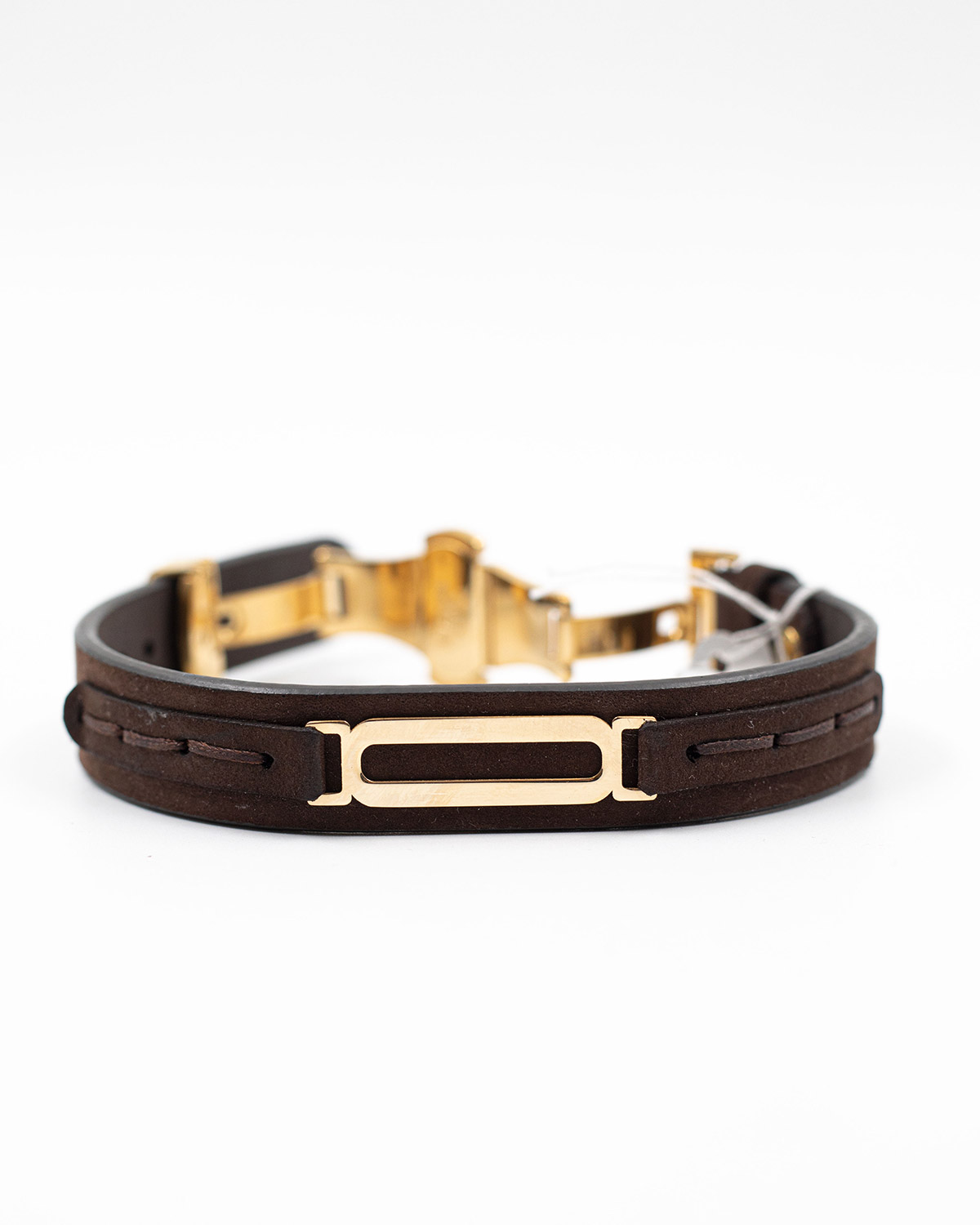 دستبند چرم d100 رولکسی هورس قهوه ای