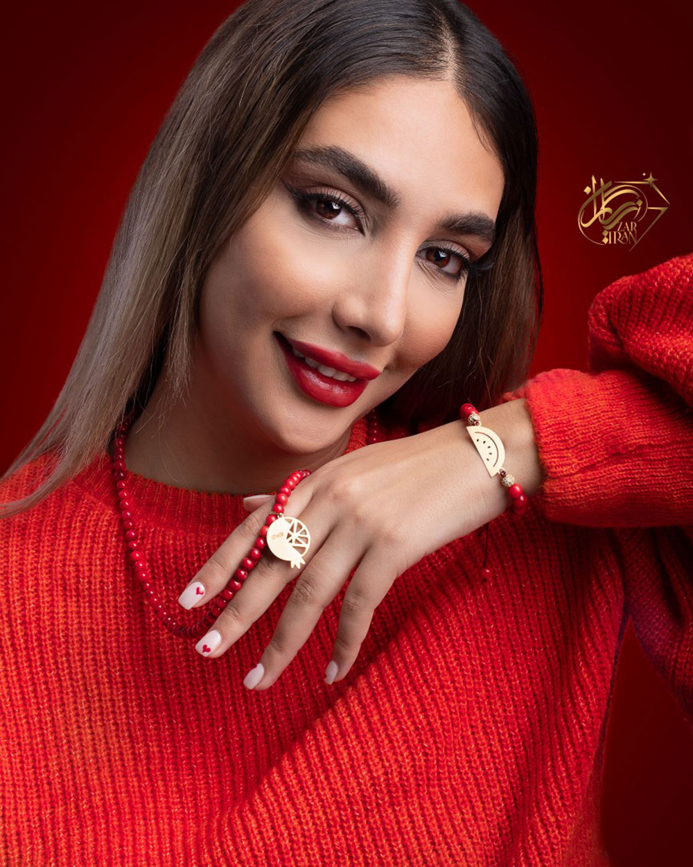 گردنبند عقیق انار