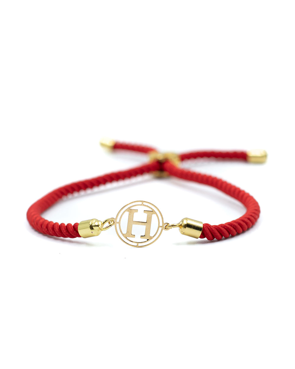 دستبند مینیمال طنابی حرف H
