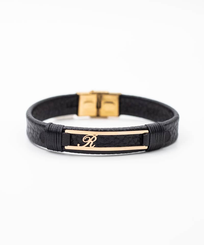 دستبند چرم طرح d102R