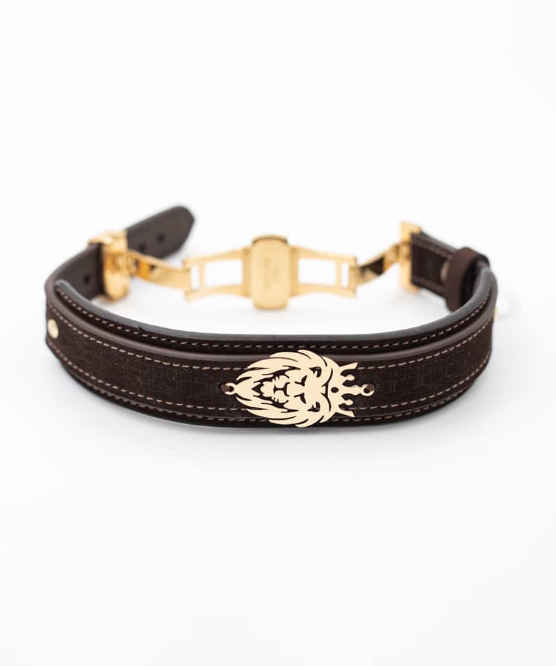 دستبند چرم طرح  شیر