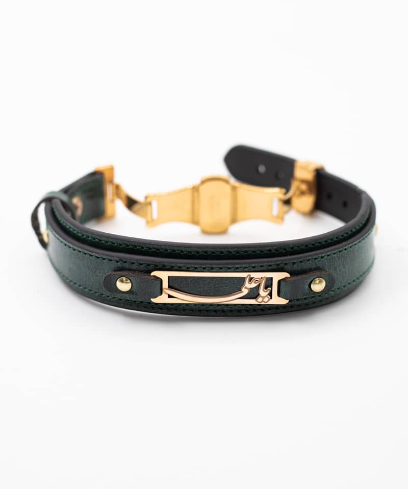 دستبند چرم طرح  یا علی