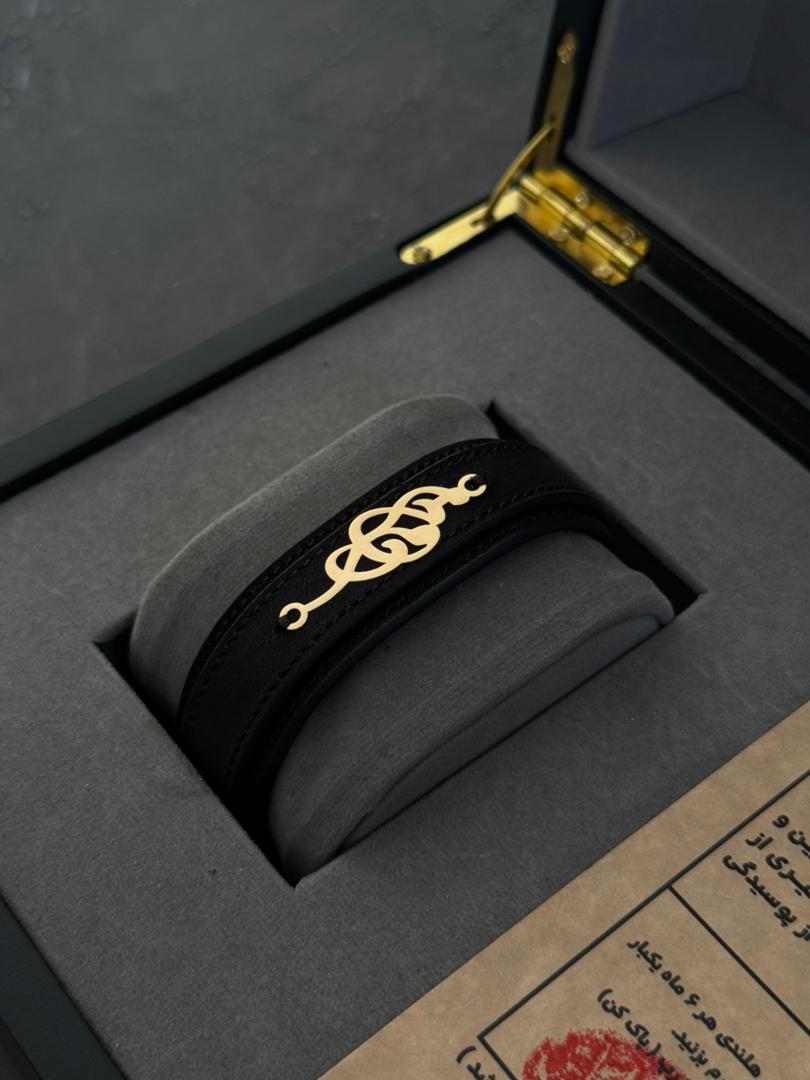 دستبند چرم اسم محمد