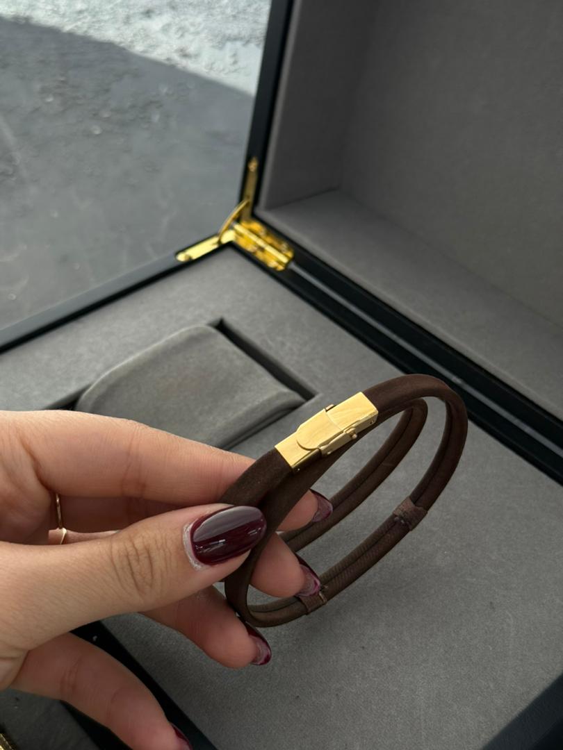 دستبند چرم کد D101S منحنی-2