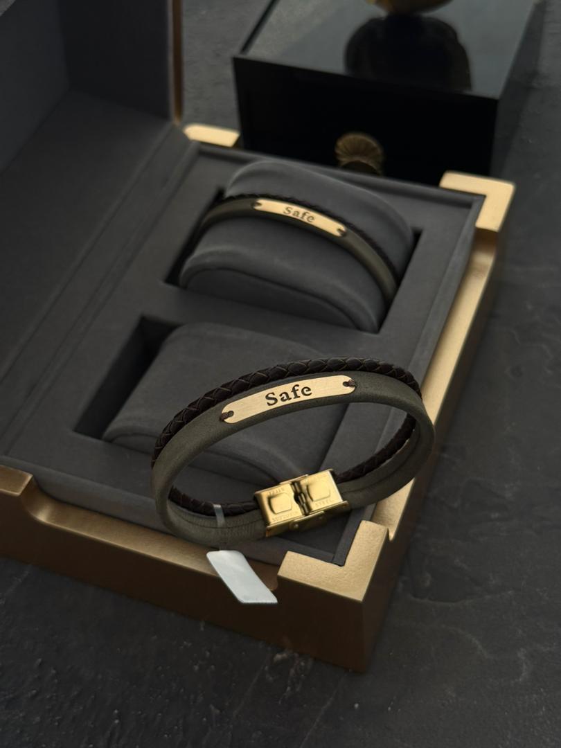 دستبند چرم safe
