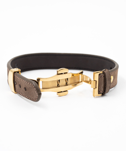 دستبند چرم رولکسی حکاکی و ان یکاد