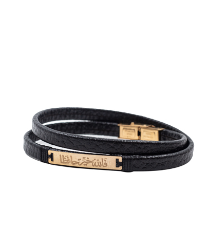 دستبند چرم طرح فا الله خیر الحافظا