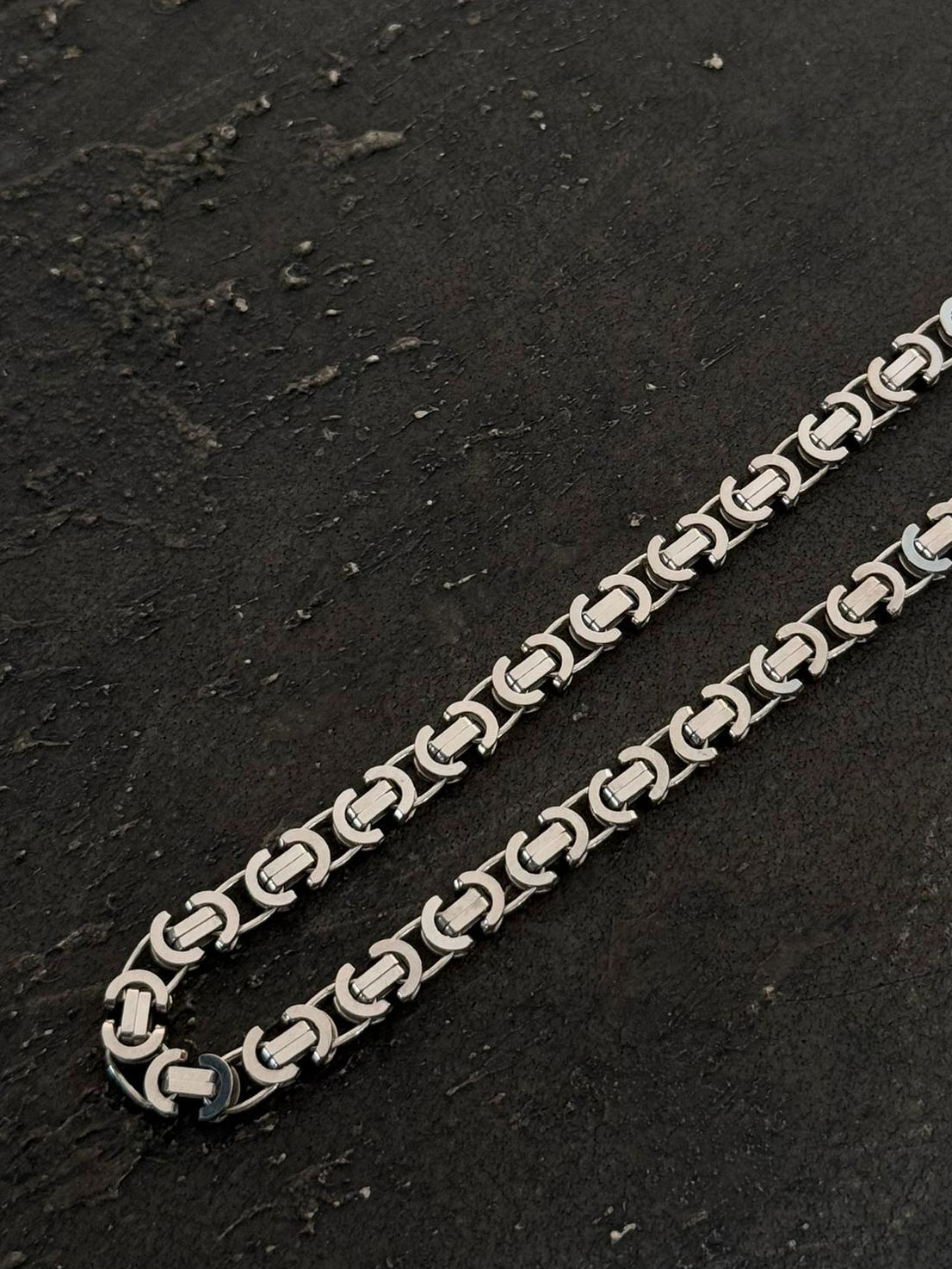 گردنبند شنل سایز 6 نقره ایتالیا (مردانه)