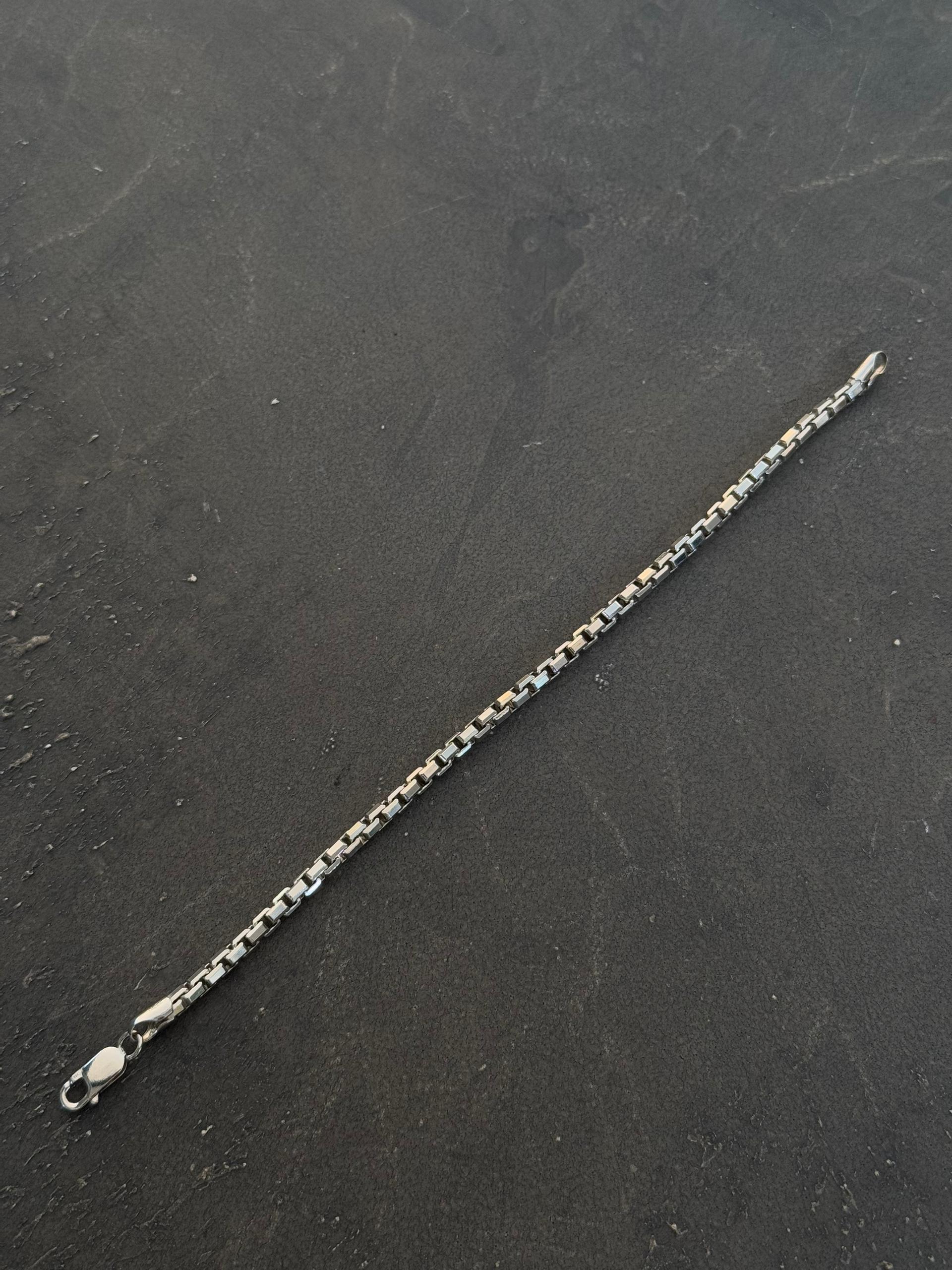 دستبند ونیزی نقره ایتالیا (مردانه)-2